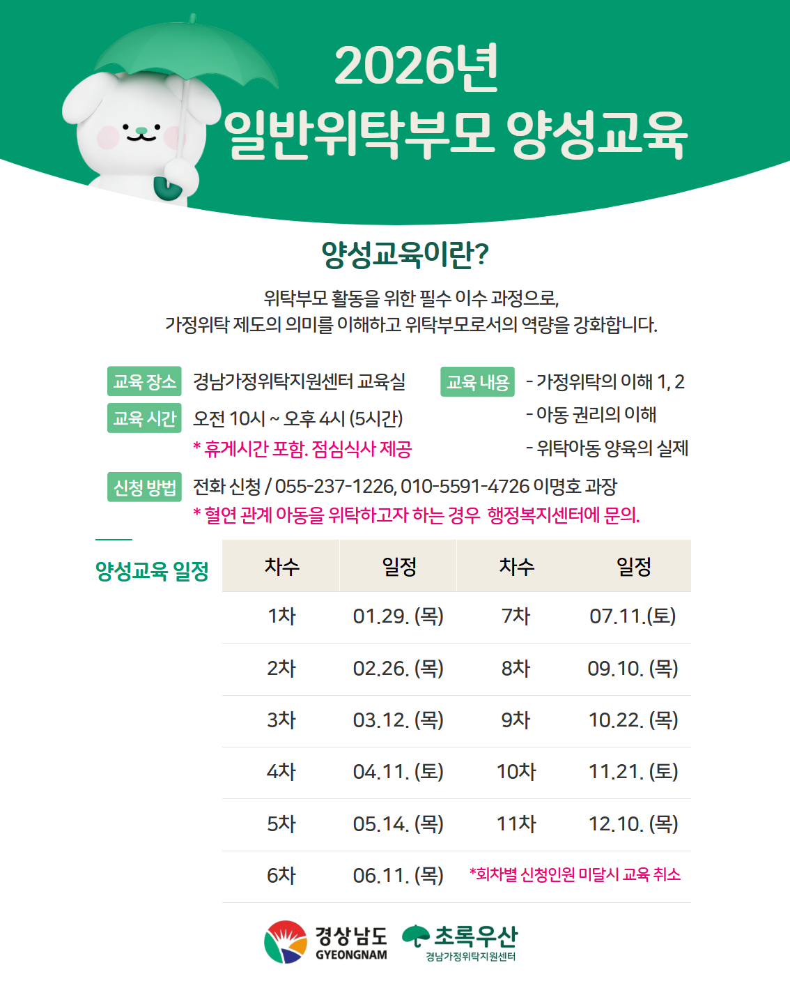 2026년 양성교육